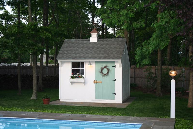 pool houses, garden sheds