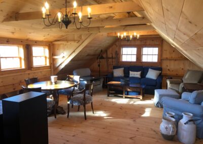 Interior Loft of 18' x 30' One & A Half Story Barn