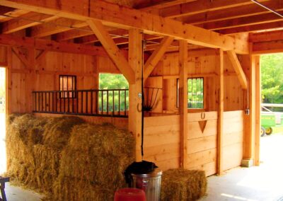 Interior Stall of 36' x 42' Gentleman's Horse Barn