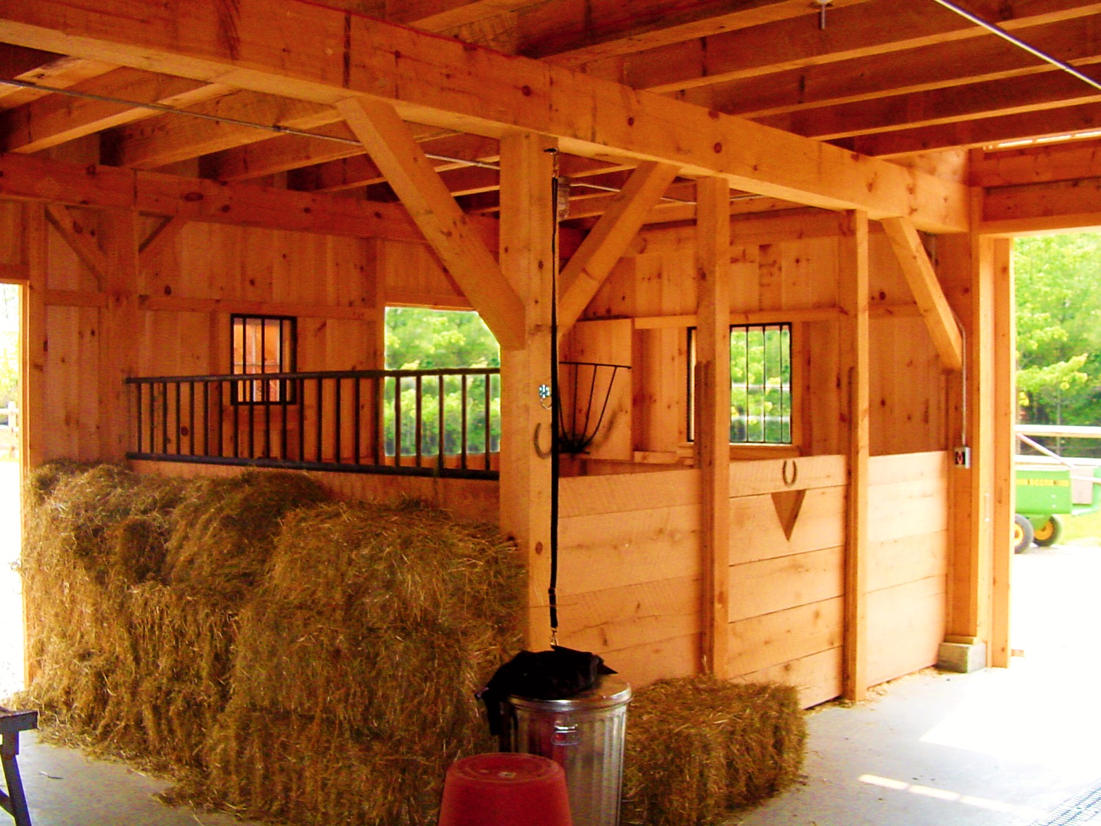 Log Horse Barn  Horse barn ideas stables, Horse barn, Horse barns