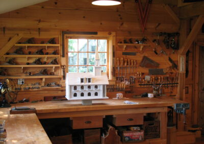 Interior of 22' x 36' One & A Half Story Barn Workshop