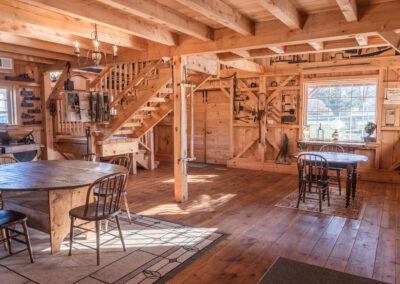 Interior of 24' x 36' One & A Half Story Barn