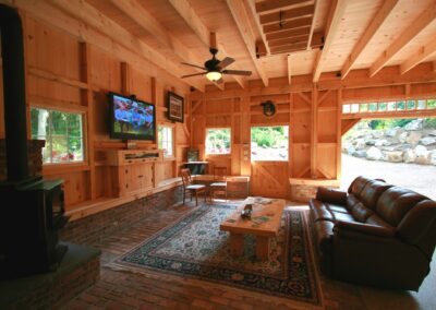 Interior of 28' x 48' One Story Barn