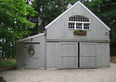 20' x 30' One & A Half Story Barn with Attached 8' x 30' Lean-to